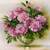 Без бренда «Пионы в круглой прозрачной вазе» во Владимире 