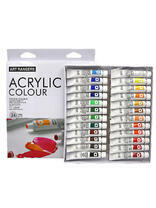 Без бренда «Коробка 24 шт.: Акриловые краски «Две картинки» 24 шт. по 12 мл, проф. пигмент» во Владимире 