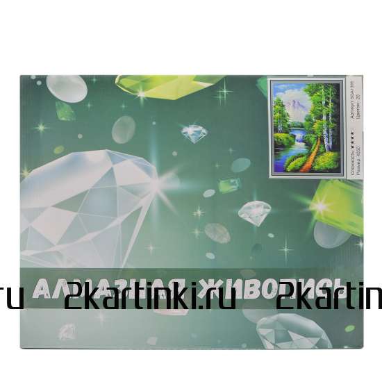 Алмазная мозаика 40x50 Вид на Суздальский кремль в летний день