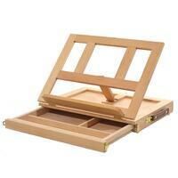 Без бренда «Коробка 10 шт.: Мольберт Две картинки этюдный ящик, настольный, хлопушка 30 см» во Владимире 