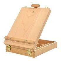 Без бренда «Коробка 6 шт.: Мольберт Две картинки этюдный ящик, настольный, хлопушка 55 см» во Владимире 