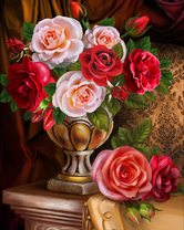 Без бренда «Букет роз в изящной вазе (20шт)» во Владимире 