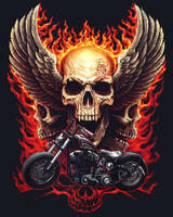 Без бренда «Коробка 20 шт: Пылающий череп с крыльями» во Владимире 