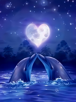 Без бренда «Дельфины под луной вида сердца (20шт)» во Владимире 