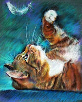 Без бренда «Котенок играет пером» во Владимире в интернет-магазине  Без бренда «Котенок играет пером» во Владимире