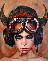 Без бренда «Девушка в шлеме с сигаретой» во Владимире 