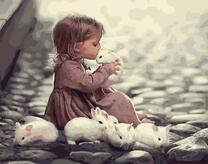 Малышка и крольчата