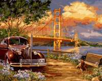 Без бренда «Американский автомобиль на фоне моста через залив» во Владимире 