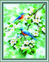 Без бренда «Две птички на цветущей яблоне» во Владимире в интернет-магазине  Без бренда «Две птички на цветущей яблоне» во Владимире