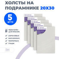 Без бренда «Набор 5 шт. холст Две картинки на подрамнике 20X30» во Владимире в интернет-магазине  Без бренда «Набор 5 шт. холст Две картинки на подрамнике 20X30» во Владимире
