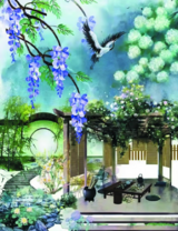 Без бренда «Сад с беседкой, цветами и птицей» во Владимире 