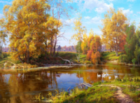 Без бренда «Краски осени на берегу озера» во Владимире  в интернет-магазине  Без бренда «Краски осени на берегу озера» во Владимире