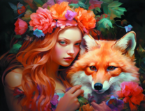 Без бренда «Рыжая девушка и рыжая лисица» во Владимире в интернет-магазине  Без бренда «Рыжая девушка и рыжая лисица» во Владимире