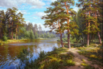 Без бренда «Хвойный лес и река» во Владимире  в интернет-магазине  Без бренда «Хвойный лес и река» во Владимире