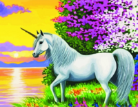 Без бренда «Белый единорог на фоне заката» во Владимире  в интернет-магазине  Без бренда «Белый единорог на фоне заката» во Владимире