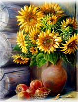 Без бренда «Кувшин с подсолнухами и корзинка с яблоками» во Владимире 